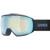 Uvex victorious FM - maschera da sci per adulti - categoria di filtro 1 - privo di appannamenti - d.blue dl/sapphir-cle - one size