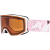 ALPINA Venet - Maschera da sci di alta qualità per uomo e donna, vestibilità ottimale, ideale per chi porta gli occhiali, Anti-Fog, circolazione dell'aria efficace, white-rose matt