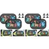 Romon Tendine Parasole Auto Bambini, Tendine Parasole Autos Universali, Parasoles Auto Bambini Protezione Dai Raggi UV, 50 X 30cm, 2 Pezzi - Animali (Confezione da 2)