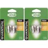 Quantum Energy Magneti Marelli R5W coppia di lampadine auto LED 4SMD 12V attacco BA15s (Confezione da 2)