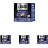 Bialetti Caffè d'Italia, Box 16 Capsule, Midnight, Intensità 7, Compatibili con Macchine Bialetti sistema chiuso, 100% Alluminio (Confezione da 4)