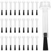Piriuuo Set di 30 pennelli di ricambio per unghie, usa e getta, cipria, pennello di ricambio liquido, per manicure, set di pennelli di ricambio per unghie, setole sottili e morbide per unghie fai da