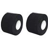 Bamboopack 2 rotoli di strisce per il collo da barbiere, usa e getta, in carta Strentchy, per parrucchieri, accessori da barbiere, per parrucchiere, acconciature, colore: nero