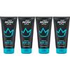 King of Shaves Gel da Barba Sensibile per Uomini Quad Pack 4 x 175ml, Gel Trasparente a Basso Schiuma per Pelle Sensibile, Aiuta a Ridurre il Rossore da Rasoio, Formula Vegana con Aloe Vera