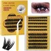 LOPHE Ciglia Autoadesive, 100PC Ciglie Finte, Set di Ciglia Preincollate con Pinzette, Mix 10-16 Mm, Senza Colla E Rimozione, per Fai Da Te#02