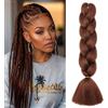MY-LADY Extension per Treccine Africane 60cm [3 Ciocche] 300g Treccine Extension Capelli Sintetici Jumbo Braiding Hair Crochet Twist Castano cioccolato