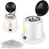 PANDAROJO Esterizzatore al quarzo Manicure e Pedicure Sterilizzatore 100 W con Sfere al Quarzo Strumento Disinfezione e Pulizia a 250 Gradi per Parrucchiere ed Esterizzatore (BIANCO)
