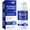 CiAIplw Crema per il Cura di Follicolite e Acne con Acido Salicilico 1%, Per Capello, Viso, Corpo e Sedere | Peli Ingrown, Borbogli e Riparazione Imperfezioni, Lenitiva e Rifinitura dei Pori, 100g