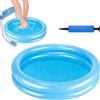 EKKONG Pediluvio Gonfiabile per Piscina, Vaschetta Lavapiedi per Piscina, Bacinella Gonfiabile per Pediluvio Portatile con Pompa dell'aria, Accessori per Scale di Ingresso Piscina, Piagge (F)