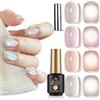 Biutee Smalto semipermanente magnetico Cat Eye Nudo 4PCS | Set da 4PCS, Effetto Cat Eye magnetico brillante, Formula soak-off UV/LED, Ideale per nail art fai da te e salone
