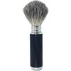 Magyfosia Pennello da barba classico portatile, da viaggio, con setole di tasso, per la pulizia del viso, con manico in metallo, strumento per la toelettatura degli uomini, regalo per le vacanze
