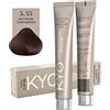 KYO Colore per capelli 100ml + ossigeno 150 ml by kyo, AMMONIA FREE E PPD FREE con collagene Marino e cheratina (5.35 Castano Chiaro Dorato Mogano)