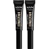 NYX Professional Makeup Primer Occhi Ultimate Shadow & Liner Tonalità 02 Medium Prolunga Durata Ombretti e Eyeliner Lunga Tenuta Formula Vegana Cremosa con vitamina E - 2 Primer Occhi da 8ml