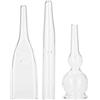 Nikou Tubo sottovuoto in vetro, 3 pezzi di vetro Kit Tubi for la rimozione Detergente Viso macchina di bellezza Accessori Rimozione Tool Set