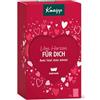 Kneipp Set regalo da bagno con cuori per te, confezione regalo con 3 confezioni di cristalli da bagno con messaggio speciale, scopri la varietà di prodotti Kneipp, 3 x 60 g