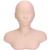 Jiawu Testa di Manichino per Estetica con Spalle, Manichino Allenamento Professionale, Modello di Testa di Manichino per Simulazione in PVC per Cure di Bellezza, Massaggio Agopuntura