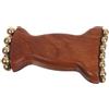 HAMPPLIES Massaggiatore Facciale e Gua Sha in Legno di Sandalo per Migliorare L'elasticità della Pelle con Perle in Ottone Strumento Manuale per Trattamenti di Bellezza e Skincare