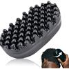 eaacaa Spazzola per capelli ricci, spazzola per capelli in gomma, Dreadlock Twist Styler Spazzola per capelli Afro Spugna Afro Racket per capelli ricci intrecciati sporchi, arricciato, spugna (1 PC)