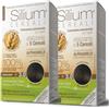 Silium Cosmetici - Colorazione Permanente per Capelli 3.0 Castano Scuro, senza Ammoniaca, 100% Copertura Capelli Bianchi, con 5 Cereali, pack da 2