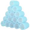 Elcoho - Set di 15 bigodini autoaderenti, per parrucchieri, parrucchieri, fai da te, arricciacapelli, bigodini per capelli da donna, uomo, azzurro