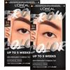 L'Oreal Paris L'Oréal Paris Brow Color Kit Tinta Sopracciglia Semipermanente Senza Ammoniaca Colorazione Fino a 5 Settimane Risultato Naturale Colore 3.0 Dark Brunette - Set da 2