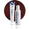Pop Italy Soielixir Tinta Permanente per Capelli in crema SENZA Resorcina, Parafenilendiammina e Ammoniaca 93 Colori - 100 ml - (Pack Tinta + Ossigeno 40 vol. - 6/6 Biondo Scuro Rosso)