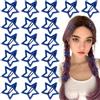 Joez Wonderful 20 fermagli per capelli a stella, 3 cm, in metallo, a scatto, graziose mollette per capelli a stella, antiscivolo, alla moda, accessori per capelli da donna (blu reale)