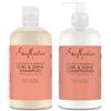 Shea Moisture SheaMoisture Shampoo e Balsamo per capelli spessi e ricci Cocco e Ibisco set per la cura dei capelli Shampoo 1x 384 ml, Balsamo 1x 384 ml