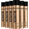 Syoss Lacca per capelli alla cheratina Hold Level 4 (6 x 400 ml), spray extra forte per un massimo di 48 ore di controllo dello styling, dona lucentezza, morbidezza e protezione UV