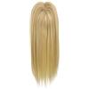 LxF SINCE 1957 HAIR TOPPER Top Extrafolto in seta, Clip Toupet in Human Hair Indiani Remy. Lunghezza capelli 55 cm (capelli veri) (#613 Platino oro)