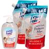 FEI FAN SET MANI: Sapone PROTEZIONE, Deterge e Rimuove i Batteri. Con Tappo Dosatore 250ml + 2x Sapone Liquido Ricarica PROTEZIONE, Deterge e Rimuove i Batteri 500ml