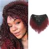 Dsoar 18 Pollici 8A Remi Capelli Umani Clip In Estensioni 8pcs/set Afro Kinky Ricci Doppia Trama per Donne Colore Ombre 120 Grammi/Set(T1B-99J#)