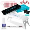 NOOVES - Starter Kit Beauty Rosa, 2 Pellicole per Unghie + Lampada UV/LED + Top Coat Glossy + Quarzo Doppio Stick, Manicure Semi-Curata Premium
