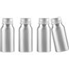 YANCAER 4 Pezzi 30ml Flaconi in Alluminio Argent con Tappo a Vite - Contenitori Ricaricabili per Cosmetici, Oli Essenziali, liquides, huiles, cosmétiques, voyages et préparations DIY