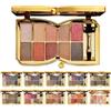Cemssitu 10 Colors Sparkle Shimmer Eyeshadow Palette, Glitter Eyeshadow Palette, Professional Makeup Glitter Eyeshadow Palette (08#)