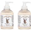 La Dispensa Sapone Liquido al Latte D'Asina Bio- 2 Confezioni per la Detersione di Mani, Viso e Corpo 300ml