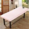SDYDAY 2 lenzuola per lettini da massaggio, con foro universale per il viso, con angoli elasticizzati, per SPA e salone di bellezza per il viso, (colore: rosa)