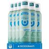 Infasil Deodorante Spray Deo Green Neutra, Deodorante con Ingredienti di Origine Naturale, Formula con Azoto, Senza Microplastiche, Erogazione Effetto Nuvola, Fragranza Neutra, 6 Deodoranti da 150 ml