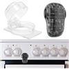 Your Day Mate Copri Manopola per Fornello e Blocco Sicurezza Forno, Set di 7, Protezione per Manopole del Piano Cottura, Blocco di Protezione per Fornelli, max. Ø 49 mm manopola, min. 61 mm distanza centro a centro