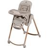 Maxi-Cosi Minla Plus Seggiolone Evolutivo 6-in-1, 0 a 14 anni, max. 60 kg, vassoio girevole con una mano, 4 ruote, 9 altezze, 5 posizioni reclinate, seggiolone regolabile per bambini, Elegance Beige
