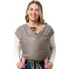 Momcozy fascia neonato, fascia per neonati con anello facile da indossare, fascia per il trasporto traspirante a mani libere, marsupio regolabile da 3,6 kg a 15 kg, Marrone Scuro
