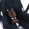BambiniWelt by Rafael K. BAMBINIWELT - Set di imbottiture universali per seggiolino auto, compatibile ad esempio con Maxi Cosi Cybex (marrone)