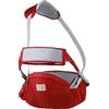 SONARIN Multifunzionale Traspirante Hipseat Marsupio,Ergonomico Marsupio Neonati Supporto del Sedile Portantina Bebè Seggiolino con Cintura di Sicurezza & Tracolla per 3-36 Mesi(Rosso)