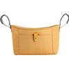 Hiseng Borsa Organizer per Passeggino, Universale Impermeabile Borsa Passeggino Organizer, Tracolla, Grande Capacità, Scomparti Multipl Borsa Fasciatoio per Carrozzina (Giallo,36x17x12cm)