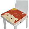FANSU Cuscino Rialzo da Sedia per Bambini, Fansu Comodo e Facile da Pulire Smontabile Regolabile Cuscino Alzasedia per Seggioloni Cuscino Seduta per Sedia da Giardino (Maiale,40x40x5cm)
