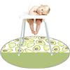 Morbuy Tappetino Seggiolone Bambini Antiscibvolo, 130cm Tappeto Antispruzzo Lavabile Impermeabile Multiuso Tovaglia Tappeti Gioco per Protezione del Pavimento Picnic (Avocado verde,130x130cm)