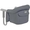 Inglesina Fast, Seggiolino da Tavolo Pieghevole, Grigio (Grey), Facile Trasportare, Lavabile, Installazione Sicura, Fino a 15 kg, 35 x 27 42 cm