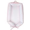 Borda y más Baby nest cuscino riduttore per lettino, riduttore per culla o bozzolo riduttore per lettino reversibile PERSONALIZZATA CON NOM. Disponibile in vari modelli. (Stelle Rosa)