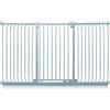 Safetots Cancelletto di Sicurezza Elite Extra Alto, 197cm - 206cm, Grigio Opaco, Extra Alto con 96.8cm di Altezza, Cancelletto di Sicurezza a Pressione per Scale, Barriera di Sicurezza