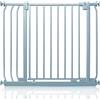 Safetots Cancelletto di Sicurezza Elite, 80cm - 89cm, Grigio Opaco, Cancelletto di Sicurezza a Pressione per Scale, Cancelletto per Bambini per Porte, Barriera di Sicurezza, Installazione Facile